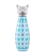 Nanyang Mosaic insulated bottle by CLiZ with cat-shaped cap, Peranakan tile pattern